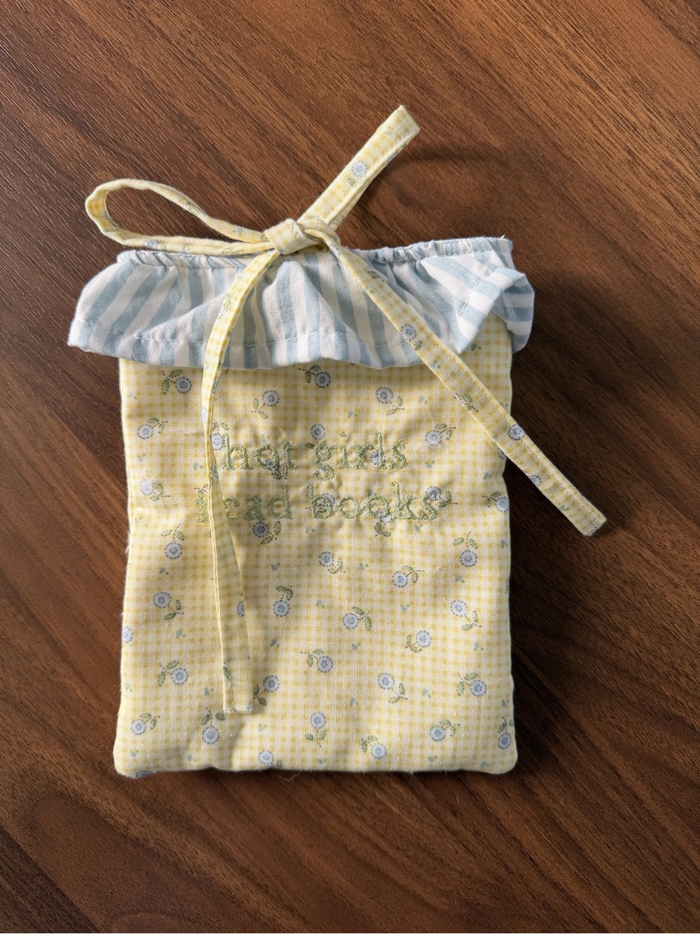 Yellow Floral E-Reader Sleeve (custom embroidery)